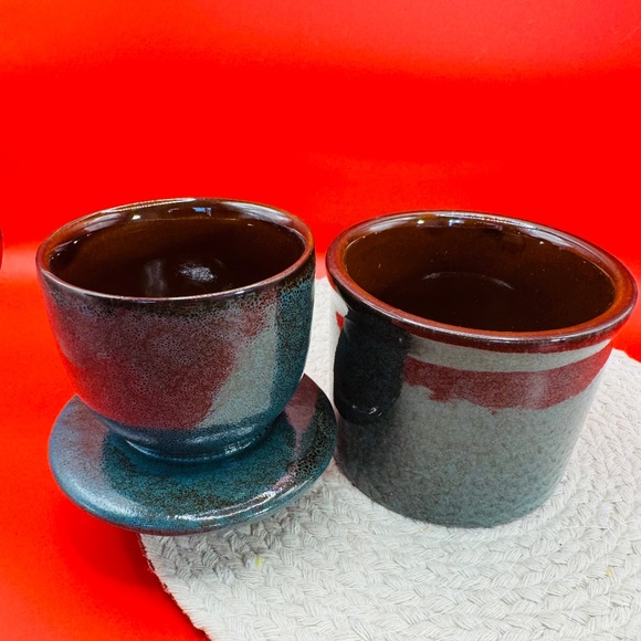 Teapeak Pottery Butter Keeper Crock - Picture 2 of 5